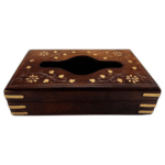 Tissue Holder Box | Paper Napkin Holder | Tissue Dispenser Organizer for Car Home Hotel Dinning Table | Refillable | Handcrafted Brown Home Decor Size - ( 8 x 5 Inch)