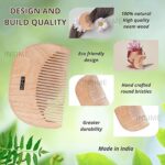Wooden Beard comb for men | Neem wooden Beard pocket comb for men | Small comb pocket size mini comb beard styler - Image 3