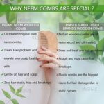Wooden Beard comb for men | Neem wooden Beard pocket comb for men | Small comb pocket size mini comb beard styler - Image 4