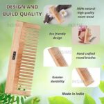 Wooden Beard comb for men | Neem wooden Beard pocket comb for men | Small comb pocket size mini comb beard styler (Detangler comb) - Image 3