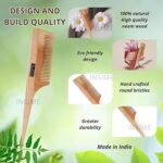 Wooden Tail hair comb for women hair styling | Rat tail hair styling professional comb for Women & Men - Image 3