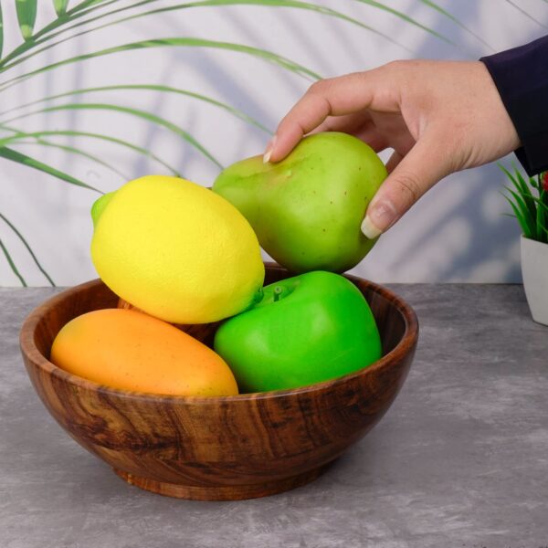 Pakka Sheesham Wooden Classic And Elegant Serving Bowl For Home & Kitchen - Set Of 3, 300 ML