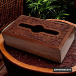 Wooden Tissue Paper Box Make with Strong SHEESHAM Wood Napkin Holder Cover, Decorative and Stylish Wooden Tissue Holder Stand for Car, Desk, Resturant, Cafe, Home and Office - Image 3