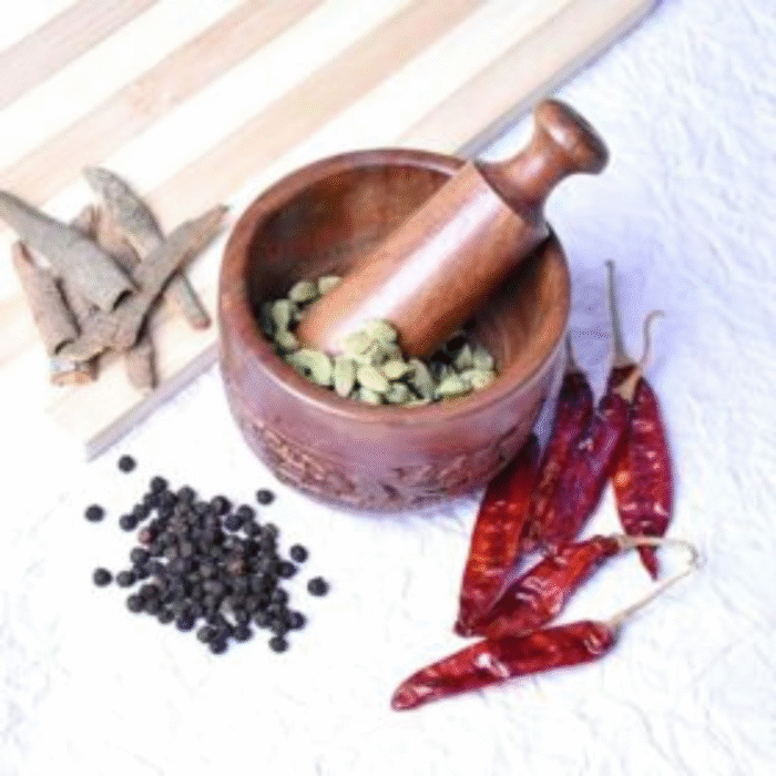 Kharal Wood Carved Pestle and Mortar | Traditional Handcrafted Wooden Grinder for Spices, Herbs & Seasoning | Durable, Eco-Friendly Kitchen Tool | Artisan Carved Mortar Set - Image 3