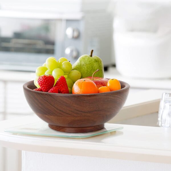 Pakka Sheesham Wooden Classic And Elegant Serving Bowl For Home & Kitchen - Set Of 3, 300 ML
