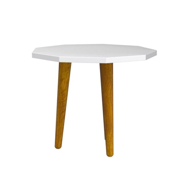 Antique Wooden Foldable Round Side Table – Multipurpose End Table, Plant Stand, Stool for Living Room, Balcony, Kids' Furniture | Foldable & Portable Wooden Table