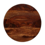Wooden Round Sofa Side End Table for Living Room | Sheesham Wood, Honey Finish - Image 4