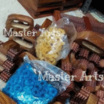 Wooden Manual Acupressure Back Massager, For Pain Relief Massager, Multi-Purpose Body Massager Of 6 Roller In Pure Shisham Wood (Size 5 Inch X 4 Inch) - Image 4