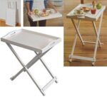 Bed Side Table Living Room Sofa Side Coffee Table for Home | Engineered Wood End Table | Storage for Living Room Tray Top, 22-Inch (White) - Image 3