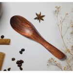 Wooden Masala Spoon for Small Containers, Handmade Wooden Spoon for Tea, Coffee, Sugar, Condiments & Spices, Set of 8 (4 Inch) - Image 4