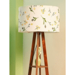 Wooden Floor Lamp with Shelf (Farm Petals) LED Bulb Included. - Image 5