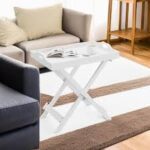 Bed Side Table Living Room Sofa Side Coffee Table for Home | Engineered Wood End Table | Storage for Living Room Tray Top, 22-Inch (White) - Image 4