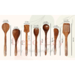 Natural Wooden Spoon Set For Cooking Includes Frying Serving Spatula Chapati Dessert Rice Spoons Wooden For Nonstick Cookware Kitchen Utensils And Cooking Spoon Set Of 7 - 35.56 Cm - Image 5