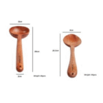 Neem Wooden Spatula/Flip/Ladle | Premium Wooden Spoons for Cooking | Wooden Kitchen Tools | No Harmful Polish | Naturally Non-Stick | Handmade (Set of 5) - Image 7
