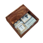 Handmade Sheesham Wooden Napkin Tissue Paper Holder Flat Scroll Collection, Bar Napkin Stand for Tables, Tableware Foil Paper Holder, Farmhouse Napkin Dispenser | Size- (LxBxH) (7.5x7.5x1.5) Inches - Image 6