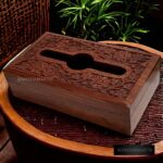 Wooden Tissue Box Sheesham Wood Napkin Holder Cover/Wooden Tissue Box Cover/Wooden Tissue Paper Box Holder Decorative Organizer-(Standard Size)