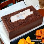 Wooden Tissue Box Sheesham Wood Napkin Holder Cover/Wooden Tissue Box Cover/Wooden Tissue Paper Box Holder Decorative Organizer-(Standard Size) - Image 4
