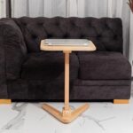 Solid Wood End Table for Living Room | Wooden Side Table for Sofa | Square End Table with Angled Legs | Premium Wooden Corner Table | Made in India - Image 6