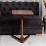 Solid Wood End Table for Living Room | Wooden Side Table for Sofa | Square End Table with Angled Legs | Premium Wooden Corner Table | Made in India - Image 2