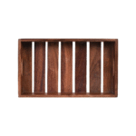 Rectangular Wooden Serving Tray with Slatted Base - Image 3