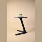 Elevate Your Space with a Stylish Angled End Table/Side Table - Ideal for Living Rooms, Bedrooms, and More. Crafted from Solid Rubberwood for Durability. - Image 2