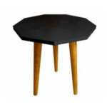 Mid Century Wooden Plant Stand (12" D x 13" H) – Black Indoor Plant Table/Gamla Stand | Modern Flower Pot Holder, Indoor Planter Stool for Home & Office Décor