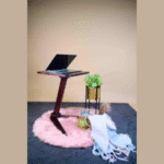 Elevate Your Space with a Stylish Angled End Table/Side Table - Ideal for Living Rooms, Bedrooms, and More. Crafted from Solid Rubberwood for Durability. - Image 3