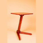 Elevate Your Space with a Stylish Angled End Table/Side Table - Ideal for Living Rooms, Bedrooms, and More. Crafted from Solid Rubberwood for Durability. - Image 3