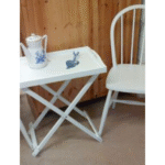 Bed Side Table Living Room Sofa Side Coffee Table for Home | Engineered Wood End Table | Storage for Living Room Tray Top, 22-Inch (White) - Image 9