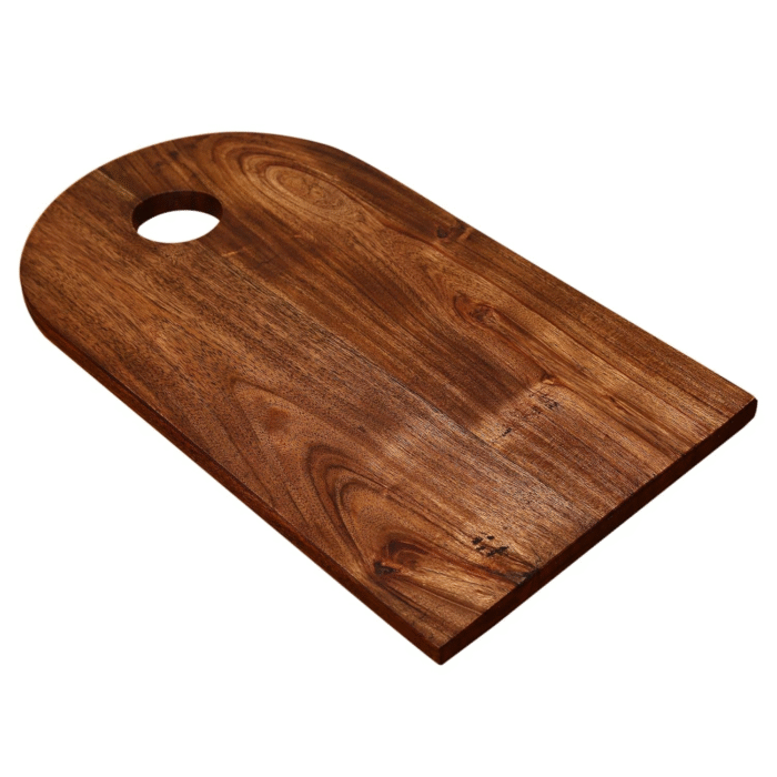 Rectangular Wooden Cutting Board with Round Handle Hole - Image 4