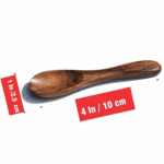 Wooden Masala Spoon for Small Containers, Handmade Wooden Spoon for Tea, Coffee, Sugar, Condiments & Spices, Set of 12 (4 Inch) - Image 3