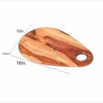 Premium Wooden Chopping & Serving Board with Round Handle – Multipurpose Kitchen Cutting Board - Image 4