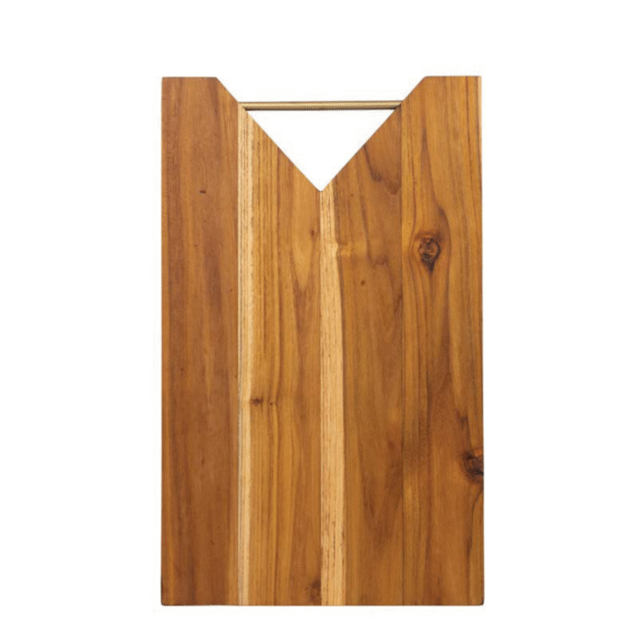 Premium Wooden Cheese & Serving Board with Modern Angular Design – Multipurpose Cutting Board for Kitchen & Dining - Image 4