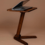 Solid Wood End Table for Living Room | Wooden Side Table for Sofa | Square End Table with Angled Legs | Premium Wooden Corner Table | Made in India - Image 4