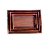 Set of 3 Nested Wooden Serving Trays