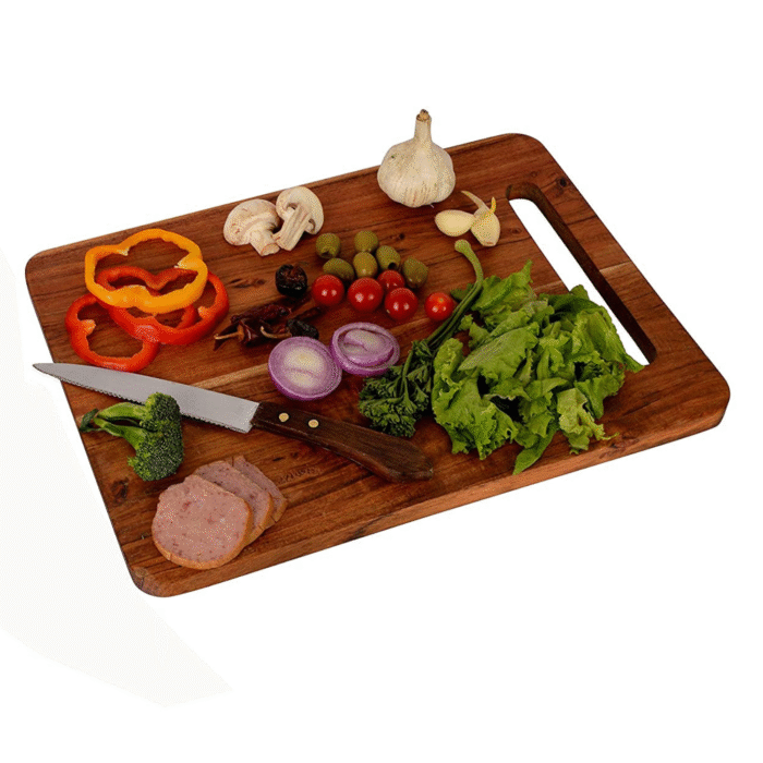Premium Wooden Chopping Board with Handle – Durable Cutting Board for Kitchen, Vegetables, Fruits & Meat - Image 5