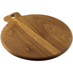Round Wooden Chopping Board with Handle Hole - Image 2