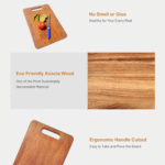 Premium Wooden Cutting Board with Handle - Image 6