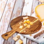 Round Wooden Pizza Board with Handle – Serving & Cutting Board - Image 6