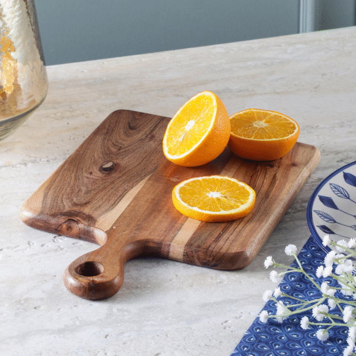 Wooden Chopping Board with Handle – Multipurpose Cutting & Serving Board for Kitchen - Image 6