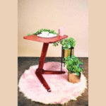 Elevate Your Space with a Stylish Angled End Table/Side Table - Ideal for Living Rooms, Bedrooms, and More. Crafted from Solid Rubberwood for Durability. - Image 6