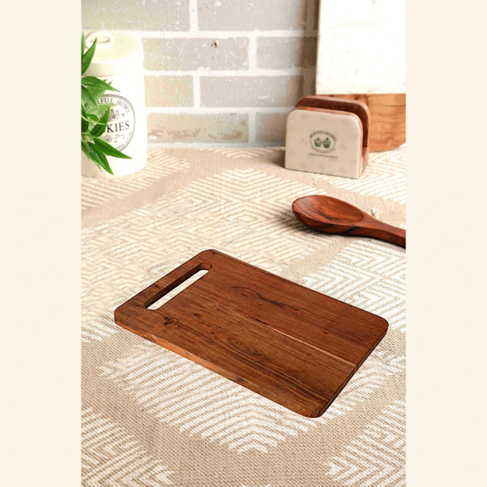 Premium Wooden Chopping Board with Handle – Durable Cutting Board for Kitchen, Vegetables, Fruits & Meat - Image 6