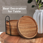🏷 Title: Premium Wooden Coasters Set with Metal Holder – Round Drink Coasters for Cups, Mugs & Glasses - Image 7