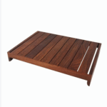 Rectangular Wooden Serving Tray with Slatted Base - Image 10